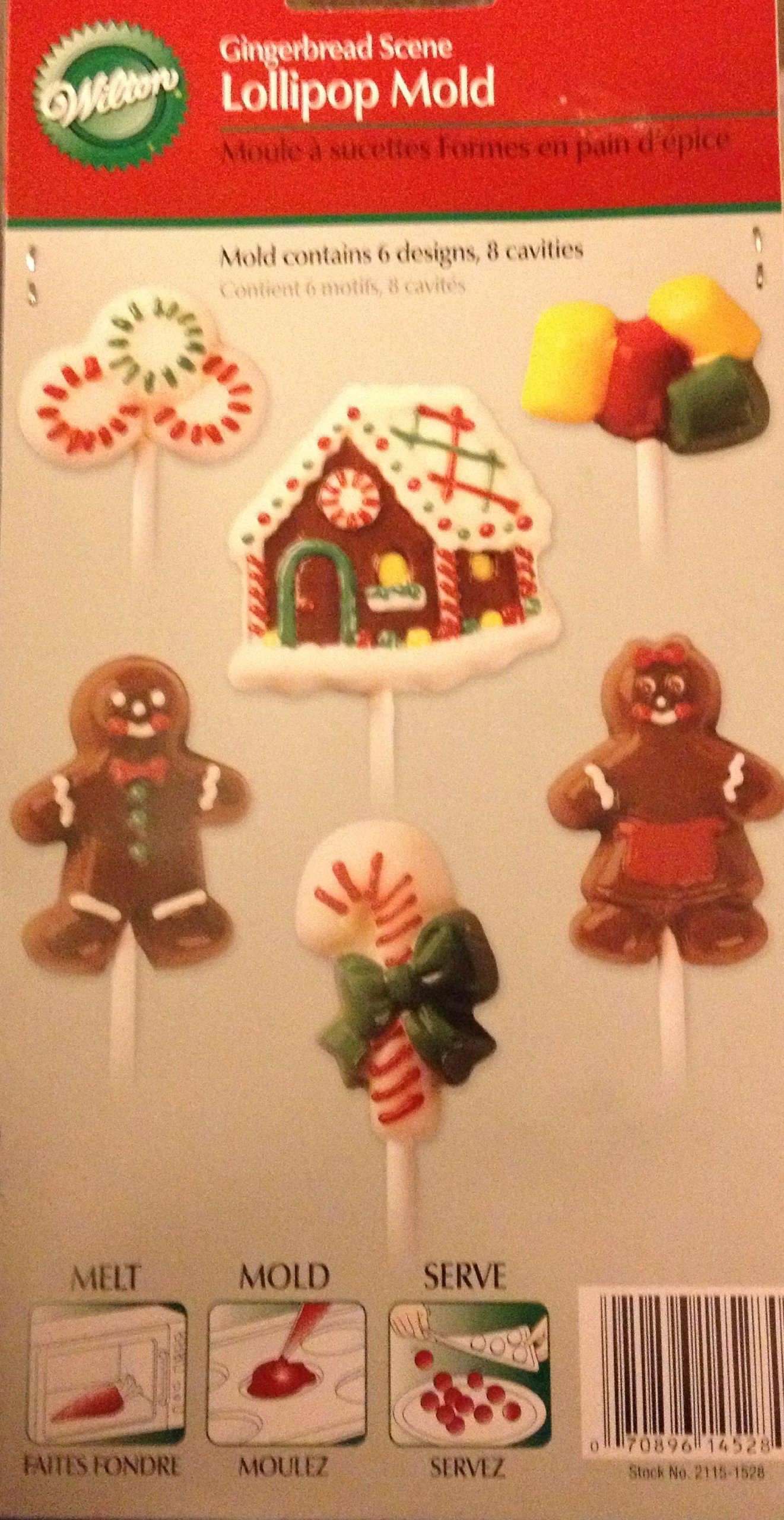 Wilton Gingerbread Scene Lollipop Mold for Candy Making