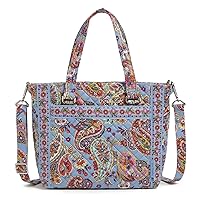 Vera Bradley Women's Cotton Multi-Strap Shoulder Satchel Purse Handbag, One Size