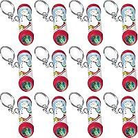 Winter Multicolor Plastic Kaleidoscope Keychains - 3.37