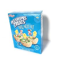 Rice Krispies Treats Bird Nest Kit | Crafty Cooking Kits | Easter Themed Marshmallow Treat Birds Nest | Includes Cereal, Mini Marshmallows, Icing Pen, Jelly Beans, and Decorations