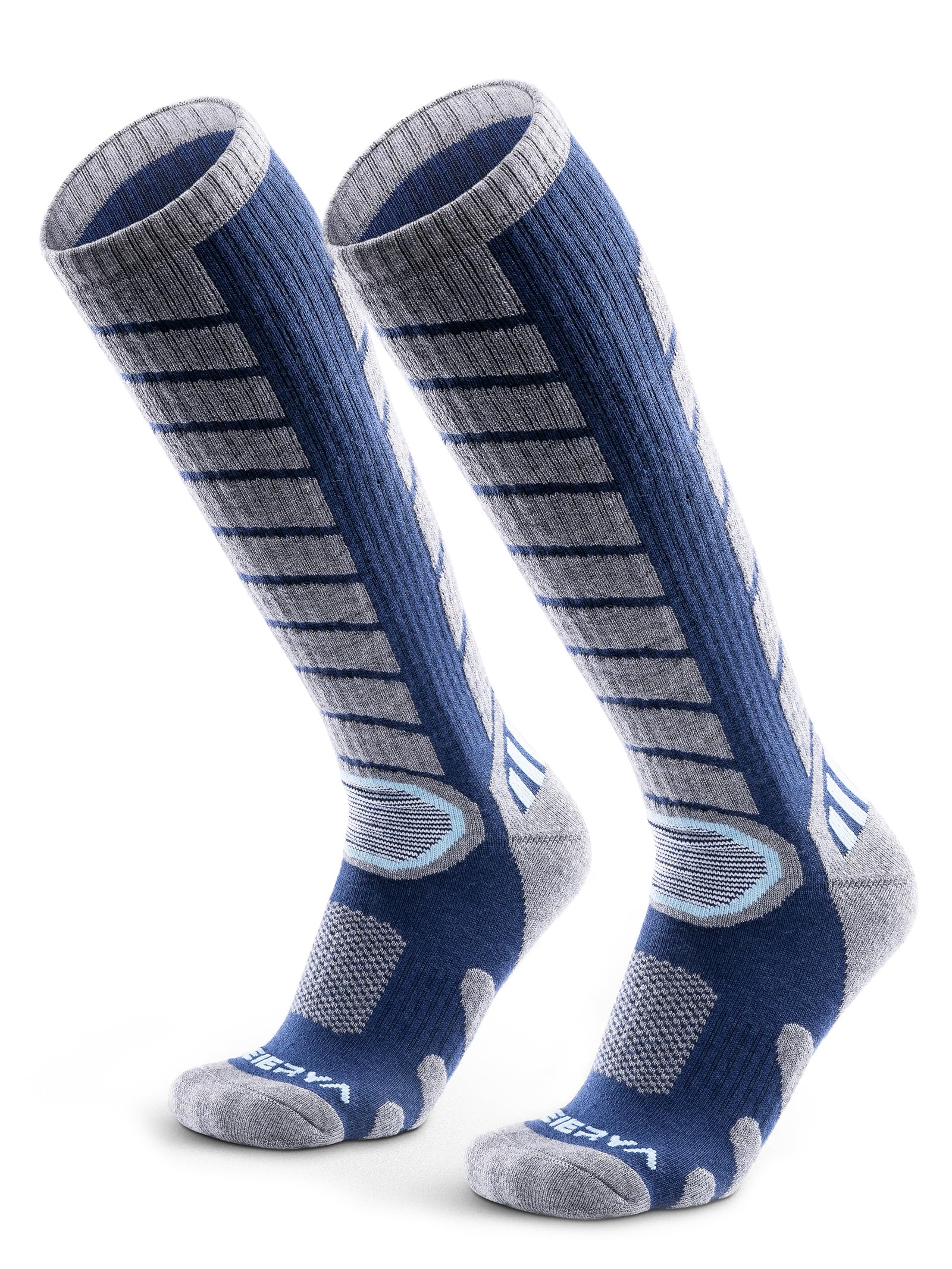WEIERYA Merino Wool Ski Socks 2/3 Pairs Pack for Skiing, Snowboarding, Outdoor Sports Performance Socks