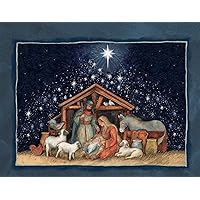 LANG Nativity Assorted Two Set Christmas Cards by Susan Winget, 2 Unique Designs per Box, 18 Cards with 19 Envelopes, Beautiful Nativity Artwork, Perfect for Sending Holiday Greetings (1008105)