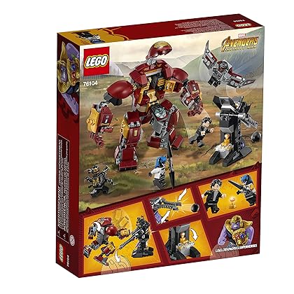LEGO Marvel Super Heroes Avengers: Infinity War The Hulkbuster Smash-Up 76104 Building Kit features Proxima Midnight, Outrider, and Bruce Banner figures (375 Pieces) (Discontinued by Manufacturer)