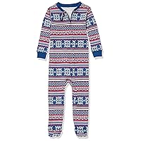 Amazon Essentials Unisex Toddlers and Babies' Cotton Snug-Fit Footed Sleeper Pajamas-Discontinued Colors, Multipacks