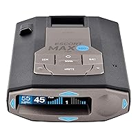 Escort MAX360C Laser Radar Detector - WiFi and Bluetooth Enabled, 360° Protection, Extreme Long Range, Voice Alerts, OLED Display, Live, Black