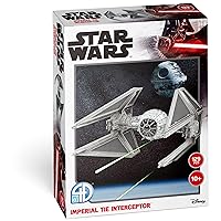 4D Cityscape Star Wars 3D Paper Model Kits (Imperial Tie Interceptor)