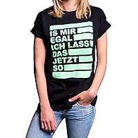 Funny Oversized Top with German Quote - Plus Size Shirt