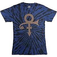 Prince Men's Gold Symbol (Dip-Dye) Tie Dye T-Shirt Purple