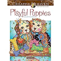 Creative Haven Playful Puppies Coloring Book: Relax & Find Your True Colors (Adult Coloring Books: Pets) Creative Haven Playful Puppies Coloring Book: Relax & Find Your True Colors (Adult Coloring Books: Pets) Paperback
