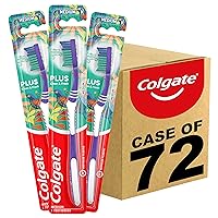 Colgate Extra Clean Toothbrush, Plus Medium, 72 Count