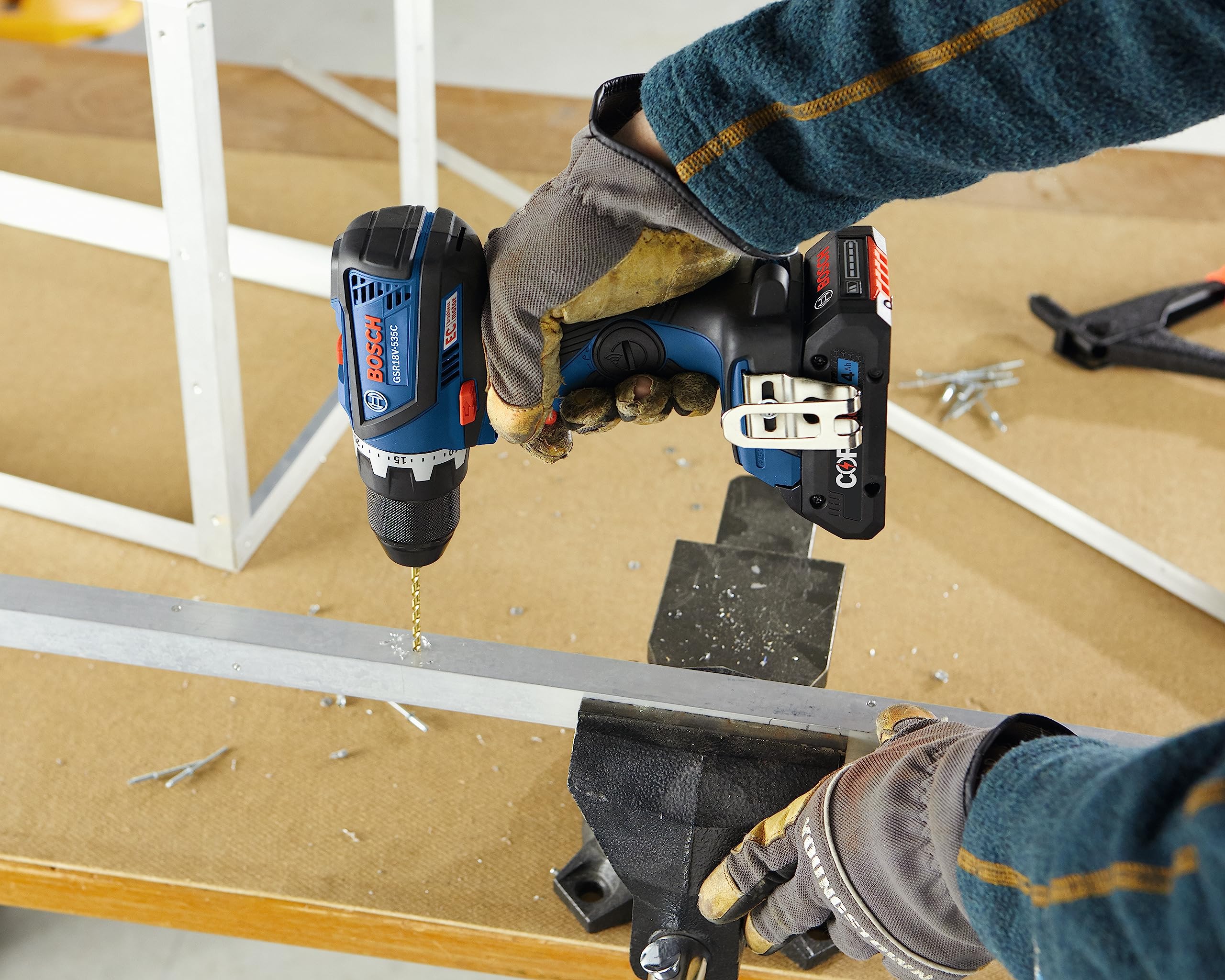 BOSCH GSR18V-535CN 18V EC Brushless Connected-Ready Compact Tough 1/2 In. Drill/Driver (Bare Tool)