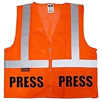 Press Safety Vest, News Reporter Vest, Journalist Vest, Media Vest