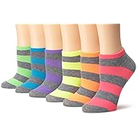 K. Bell Women's Fun Patterns & Designs Low Cut Socks-6 Pairs-Cool & Cute Novelty Gifts