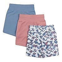 Hanes Unisex-Baby Hanes Baby Shorts, Ultimate Flexy Knit Toddler And Baby Shorts, 3-Pack
