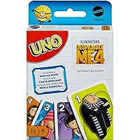Mattel Games UNO Despicable Me 4 Card Game for Kids, Adults & Family with Deck Inspired by The Movie