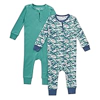 Hanes Unisex-Baby Hanes Baby Play Suits, Ultimate Baby Zippin Pajamas, Sleep And Play Suits, 2-Pack