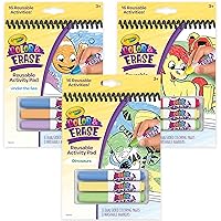 Crayola Color & Erase Coloring Book Set - Ocean, Farm, Dinosaur (3 Pack), Toddler Coloring Activity, Holiday Gift for Toddlers & Kids, Toys