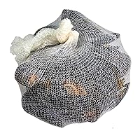 Boil 'n' Wraps Steamer Bags for Safe and Easy Cooking of Shellfish, Crabs, Clams, Vegetables and more, Natural, 24”, Pack of 10