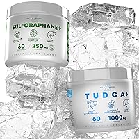 TUDCA+ Real Lab-Verified Sulforaphane Supplement Detoxification, Digestive Health, Inflammation, Liver & Cellular Support (60 Vegan Capsules)