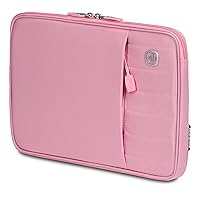 SwissGear Padded Zippered Laptop Sleeve, Micro-Twill Laptop Case with Zippered Front Compartment & Fleece Lining