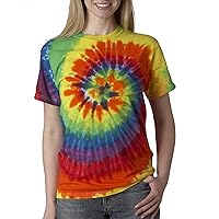 Gildan Tie-Dyes 70 Adult Tie-Dye Swirl Tee Shirt - Rainbow Swirl - Medium