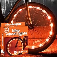 Brightz WheelBrightz LED Bike Wheel Light – Pack of 1 Tire Light –Bike Wheel Lights Front and Back for Night Riding – Battery Powered Bike Lights - Bicycle LED Spoke Light Decoration Accessories