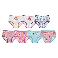 Disney Girls' Big Princess Panty Multipacks with Favorites Cinderella, Belle, Ariel and More in Sizes 2/3t, 4t, 4, 6, 8