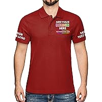 Custom Polo Shirts for Men Design Your Own Golf Jersey Personalized Embroidery