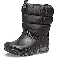 Crocs Unisex-Child Classic Neo Puff Boot (Little Big Kid) Snow