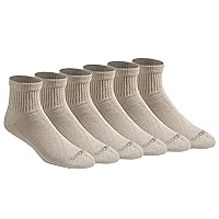 Dickies Men's Dri-tech Moisture Control Quarter Socks (6, 12, 18 Pairs)