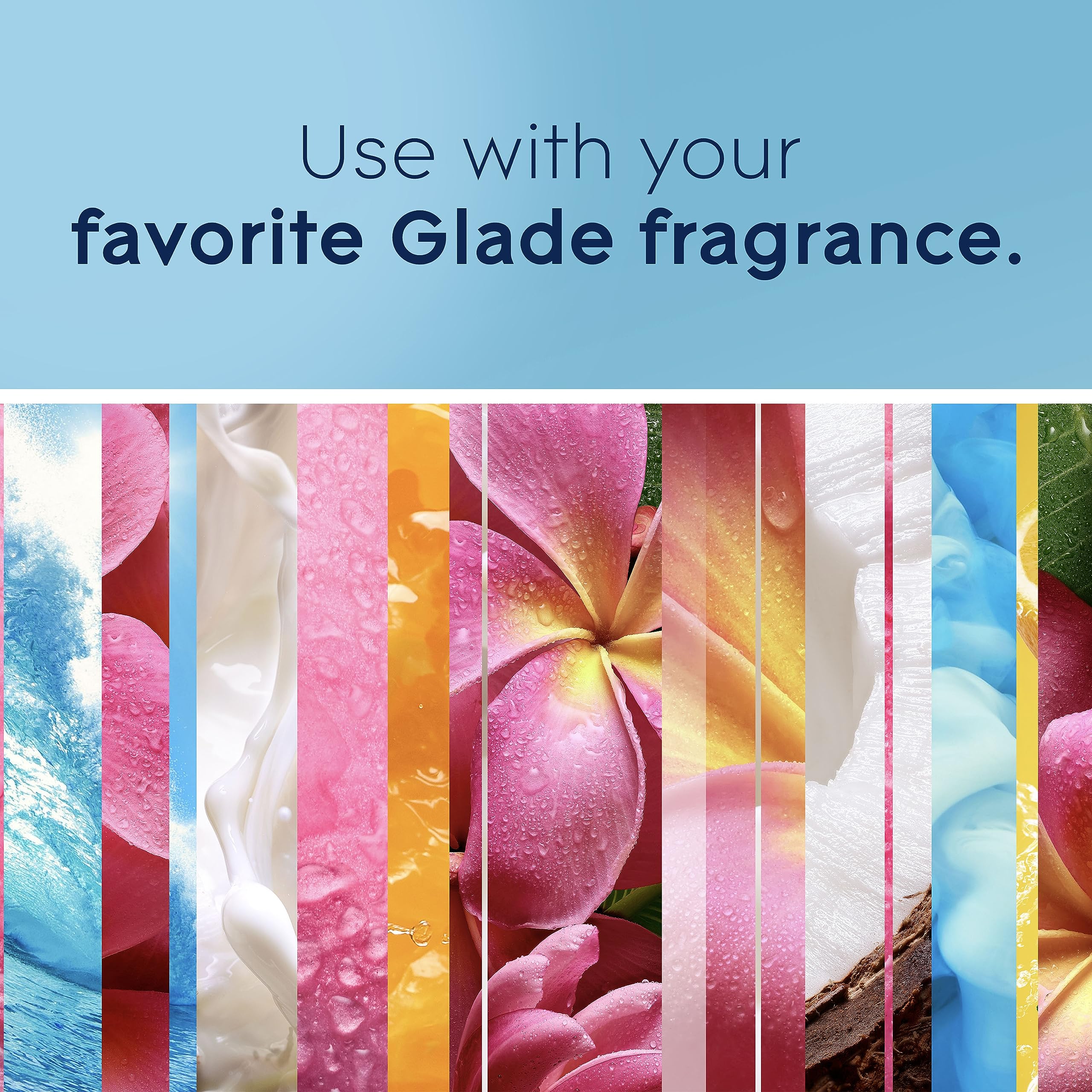 Glade PlugIns Air Freshener Warmer, Scented and Essential Oils for Home and Bathroom, Up to 60 Days on Low Setting, 2 Count