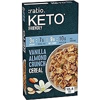 Ratio Vanilla Almond Crunch Cereal, 10g Protein, Keto Friendly, 10.4 OZ