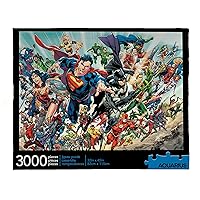 Aquarius DC Comics Puzzle Cast (3000 Piece Jigsaw Puzzle) - Officially Licensed DC Comics Merchandise & Collectibles - Glare Free - Precision Fit - 32 x 45 Inches