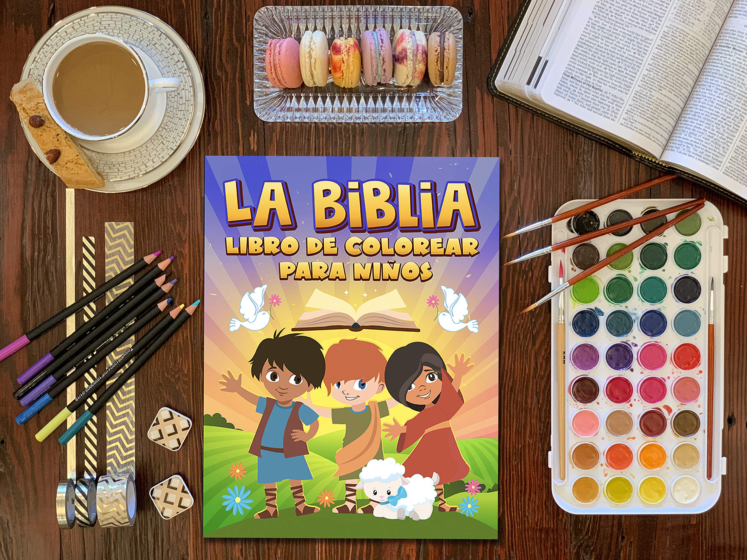 La Biblia: Libro de colorear para niños (Spanish Edition)