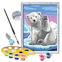 Ravensburger CreArt Pawesome Polar Bear Paint by Numbers Kit for Kids - Painting Arts and Crafts for Ages 9 and Up