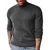 PJ PAUL JONES Men's Mock Turtleneck Sweater Long Sleeve Undershirts Wool Blend Pullover Sweaters