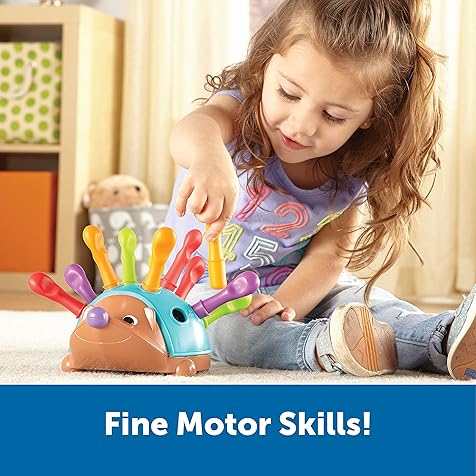 Spike The Fine Motor Hedgehog - Toddler Learning Toys, Fine Motor and Sensory Toys for Kids Ages 18+ Months, Montessori Toys,Educational Toys for Toddlers