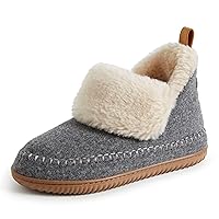 Dearfoams Women's Alpine Moritz Outdoor Arch Support House Shoe Bootie Slipper