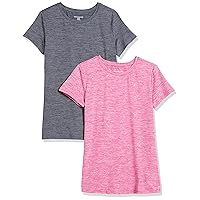 Amazon Essentials Women's Short Sleeve Tech Stretch Crew Neck T-Shirt (Plus Size Available) Multi-Pack