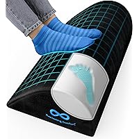 Everlasting Comfort Ergonomic Foot Rest Under Desk - Office Work, Gaming Foot Elevation Pillow, Wedge Pillow for Legs - Provides All-Day Relief