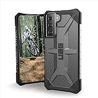URBAN ARMOR GEAR UAG Designed for Samsung Galaxy S21 Case Clear Ash Rugged Lightweight Slim Shockproof Transparent Plasma Protective Cover, [6.2 inch Screen]