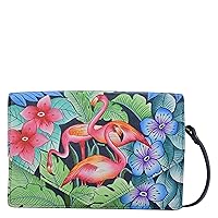 Anna by Anuschka Hand Painted Women’s Genuine Leather 3 in 1 Convertible Crossbody/Clutch/Belt bag