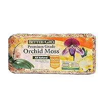 Better-Gro 50450 Premium Grade Moss-100% Natural for Orchids, Ferns, and Hostas, Excellent for Hanging Baskets and Propagating Plants Sphagnum Moss, 190 cu. in, Tan