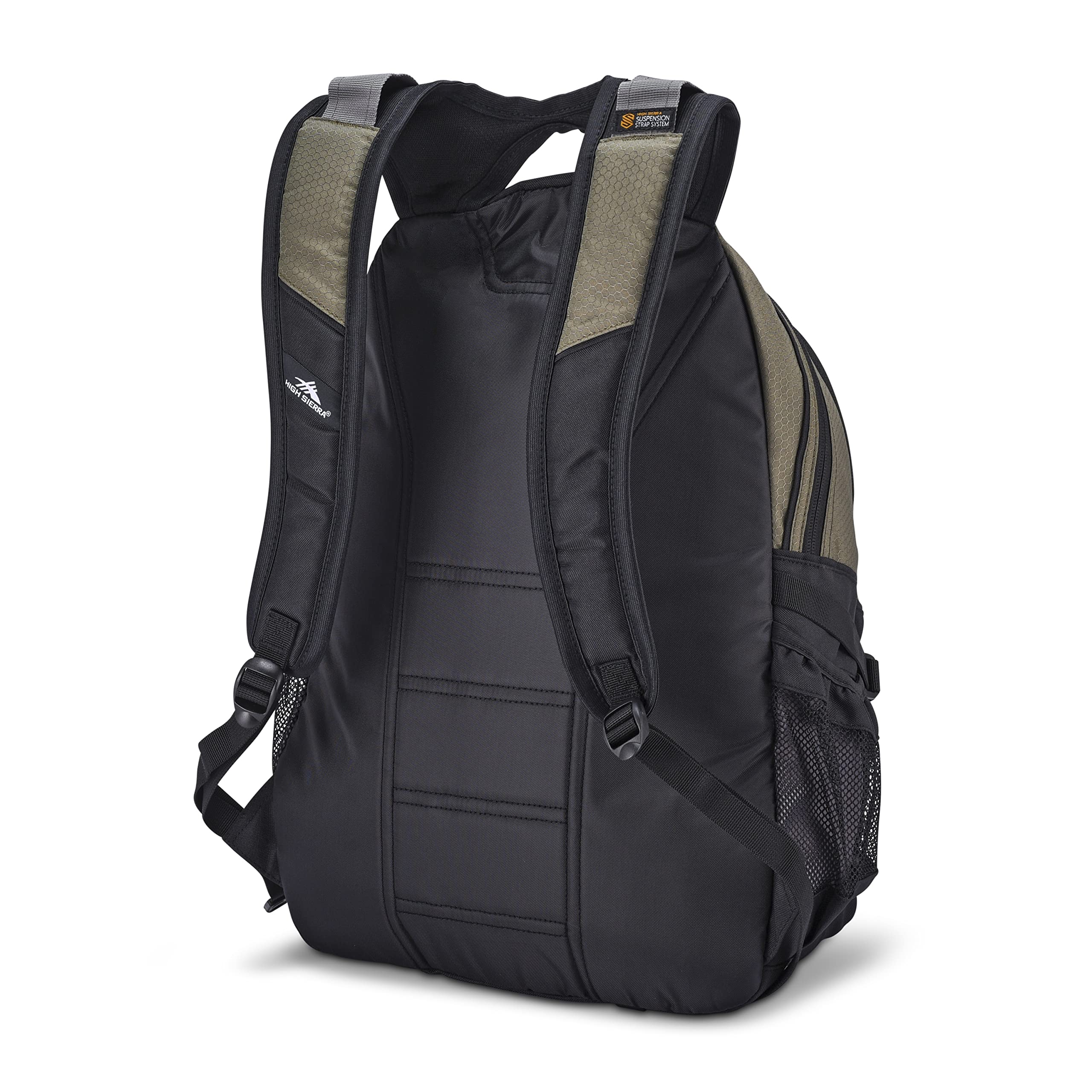 High Sierra Loop-Backpack, Travel, or Work Bookbag with tablet-sleeve, Olive, One Size