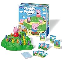 Ravensburger Peppa Pig Muddy Puddles Game for Kids Age 4 Years and Up - Fun and Fast Family Activity