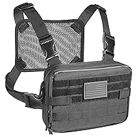 Tactical Chest Rig Bag for Men - Our Chest Pack is Great for Hiking, Hunting, and Shooting - Two Utility Pockets Holds Gear