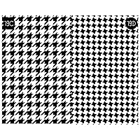 Houndstooth Plaid Checker Pattern Adhesive Craft Vinyl & HTV Iron On Heat Transfer Vinyl (19C, HTV 12x12)