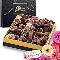 Mothers Day Chocolate Gift Box with Assorted Gourmet Chocolate - Perfect Mother's Day Gifts for Mom, Food Gift Basket for Women and Man - Birthday, Thank You, Present Idea for Him and Her, Holiday Gift Baskets