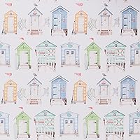 Mook Fabrics Cotton 2024 Maritime, White 15 Yard Bolt