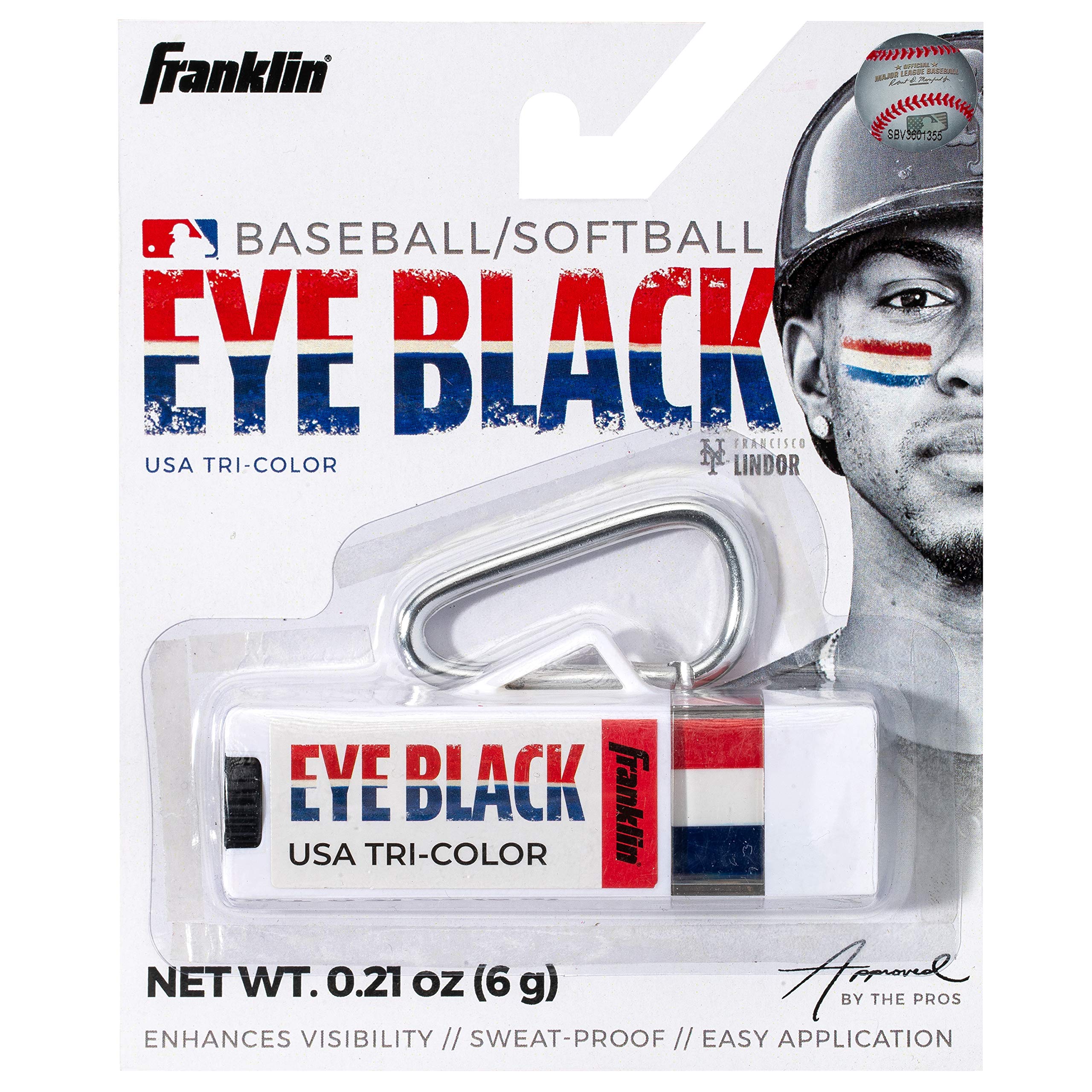 Franklin Sports MLB Eye Black - Glare Reduction Eye Black For All Athletes - Baseball Eye Black or Softball Eye Black - Eye Black Paint for Kids, Adults, Athletes, Baseball, Softball Players